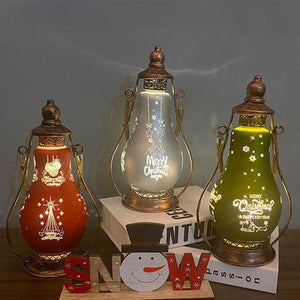 Christmas Decor Led Oil Lamp Handicraft Ornaments