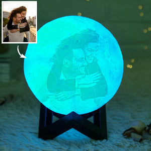 Light up Moon Picture Lamp Personalized 3D Printed Photo, Engraved Lamp(10CM-20CM)