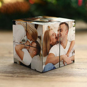 Custom Gifts Magic Folding Photo Rubic's Cube For Upload 9 Photos