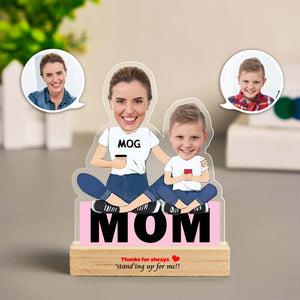 Custom Face MiniMe Decor Mom Of Girl Personalized Stand Gifts for Mom