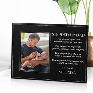 Personalised Stepped Up Dad Picture Frame Father's Day Gift for Dad - photomoonlampau