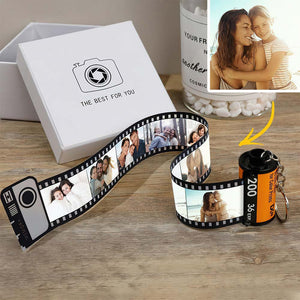 Personalised Film Roll Keychain with Pictures Customized Photo Gift Best Anniversary Gift