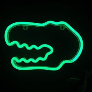 Neon Signs LED Night Light Red Neon BAR Sign Dinosaur Gift For Kids
