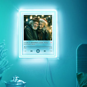Custom Photo Night Light Personalized Music Neon Plaque Christmas Gifts - photomoonlamp
