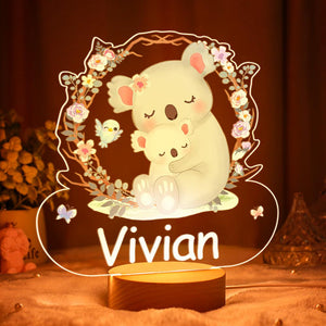 Personalized Kid Night Light Girl Nursery Lamp Night Light Child Table Lamp Baby Gift with Child Name