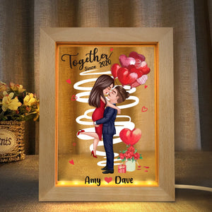 Custom Lamp Personalized Couple Cartoon Acrylic Lamp Valentine's Gifts for Her - photomoonlamp