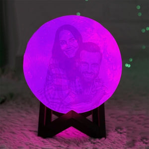 Photo Moon Lamp Reviews Personalized 3D Printed, Engraved Light(10CM-20CM)