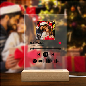 Christmas Gifts Music Album Cover Glass Art Personalized Photo Plaque Gifts For Her
