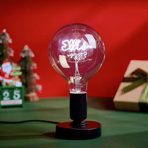 Unique Christmas Presents Personalized Vintage Light Bulbs With Custom names Illuminate your love with