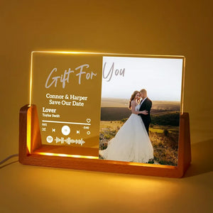 Gift for You Custom Night Light Personalized Spotify Plaque Music Plaque Anniversary Gift