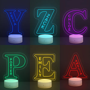 Personalized LED Light up Letters Marquee Letters Night Light Home Decor Wedding Decor Gift Idea