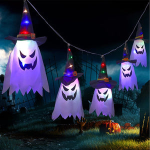 Single Color Ghost Lamp Halloween Decoration Creative Funny Lamp