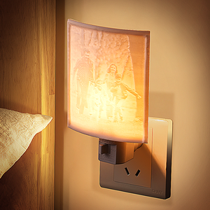 Personalized 3D Printed Lithophane Night Light Lithophane Lamp For Bedrooms Nurseries