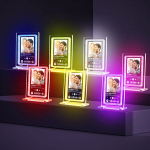 Custom Spotify Night Light Personalized Music Plaque Gifts for Lovers - photomoonlamp