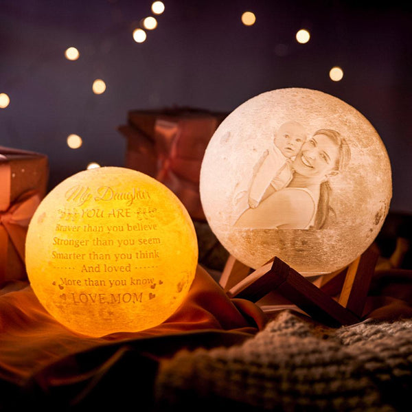  Mothers Day Gifts For Daughter, Engraved Moon Lamp