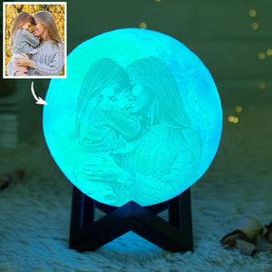 Birthday Presents for Mom Moon Lamp Personalized Photo Gifts 3D Printed Picture Light Moon Painting Light