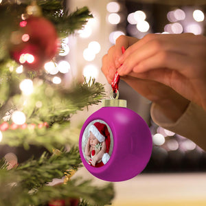 Personalized Photo Christmas Party Decoration Spherical 6cm Christmas Tree Ornaments