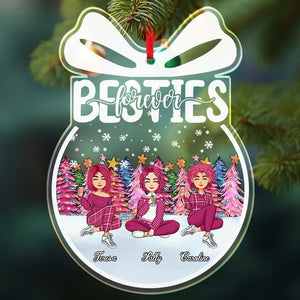 Christmas Tree Ornaments Personalized Besties Hairstyle Clothes Name Drink Christmas Gifts - photomoonlamp
