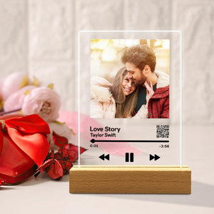 Personalized Video Plaque Scannable QR Code Customized Video and Photo Plaque