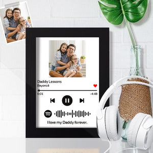 Music Frame Custom Spotify Song Frame Song Plaque Custom Song Frame (7"& 10")