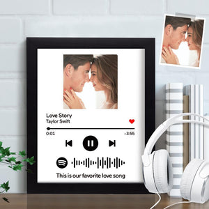Music Frame Custom Spotify Song Plaque Custom Song Frame (7"& 10")