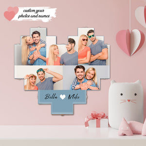 Custom Photo Light Photo Collage Wall Lamp Valentine Gift Acrylic Photo Board for Her