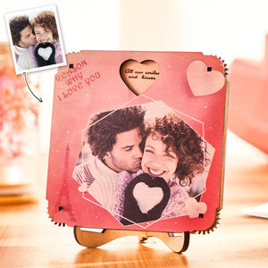 Custom Engraved Photo Desktop Decoration Romantic Gift for Her Valentine's Day Gifts