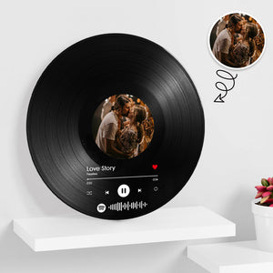 Custom Scannable Spotify Vinyl Record Personalized Music Decoration Bedroom or Living Room - photomoonlamp