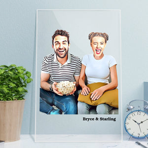 for Him Black Friday 2021Custom Face Photo Frame Acrylic Plaque Home Decor Casual Couple