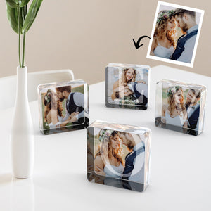 Acrylic Photo Block Personalized Multigraph Acrylic Photo Block Custom Photo Frame Gifts for Lovers