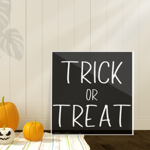 Trick or Treat Hallowen Plaque Tiered Tray Decor