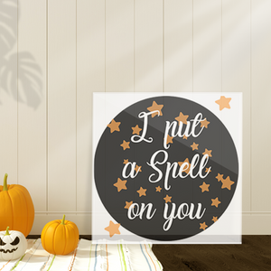 I Put A Spell on You Halloween Plaque Tiered Tray Decor