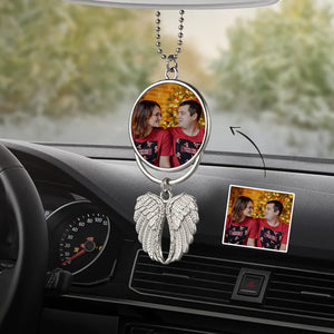 Personalized Photo Angel Wings Decoration Custom Photo Christmas Day Memorable Gifts - photomoonlamp