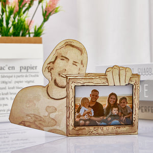 Personalized Wooden Picture Frame Look At This Photograph Funny Frame Gifts - photomoonlamp