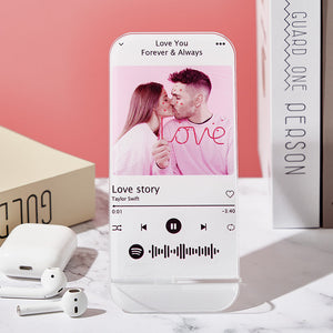 Personalized Spotify Code Plaque Custom Music Plaque Best Photo Gift for Lover - photomoonlamp