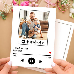 Custom Spotify Code Music Cards With Your Photo