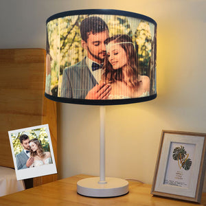 Personalized Photo Bamboo Lampshade Romantic Home Decor Gift House Warming Gift - photomoonlamp