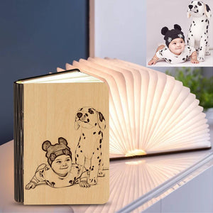 Custom Magic Book Light, Decorative Lamp, Baby Gift Reading Light