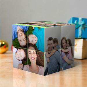Christmas Gifts Custom Multi Photo Folding Magic rubic's Cube For Family
