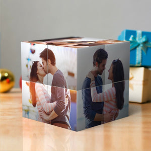Christmas Gifts Custom Multi Photo Folding Magic rubic's Cube