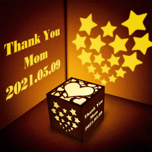 Custom Engraved Lantern Box Personalized Projection Lamp