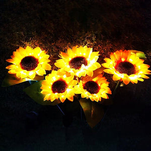 Garden decoration Sunflower lamp Floor-lamp Solar light