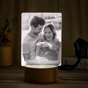 Personalized Photo 3D Lamp Portrait Photo Night Light Bedside Lamp Anniversary Gift