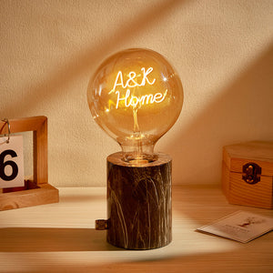 Custom Led Vintage Edison Filament Modeling Lamp Soft Light Bulbs Adjustable Brightness Wireless Base Multi-colored lights - photomoonlamp