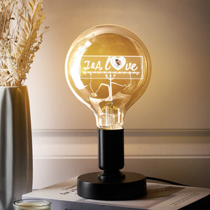 Custom Photo Led Vintage Edison Personalized Acrylic Name Lamp Soft Light Bulbs - photomoonlamp
