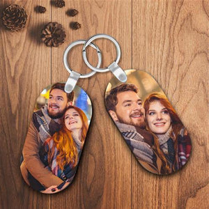 Personalized Couple Photo Keychain