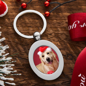Custom Photo keychain Cute Pet Oval keychain Best Souvenir Gift