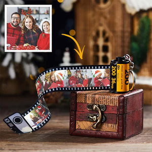Christmas Gifts for Her Custom Camera Film Roll Keychain 5-15 Photos Available