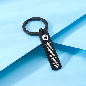 Spotify Keychain Custom Music Song Keychain With Scannable Spotify Code