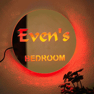 Custom Engraved Night Light Mirror Colorful Creative Bedroom Gifts - photomoonlamp